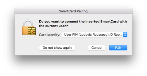 macos sierra smart card pairing|Intro to smart card integration .